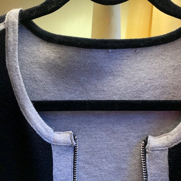 Réversible Jersey sweater 3/4, Black&Grey, Size M/L, Branded. - Picture 4 of 13